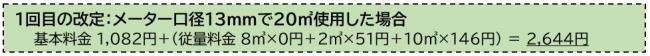 計算例 1回目の改定