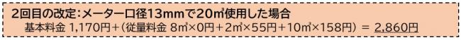 計算例 2回目の改定