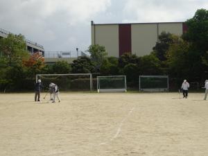 グランドゴルフ大会中