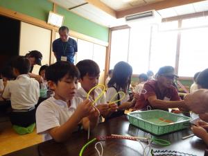 用具を作っている