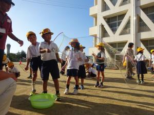 シャボン玉遊び