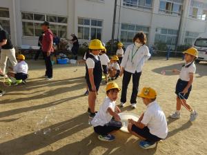 みんなでシャボン玉