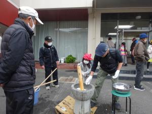 交流餅つき