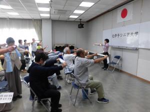 タオル体操のようす①