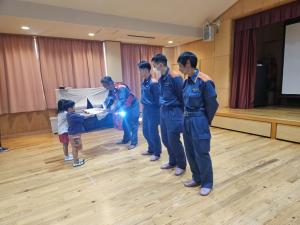 消防士さんへのお礼